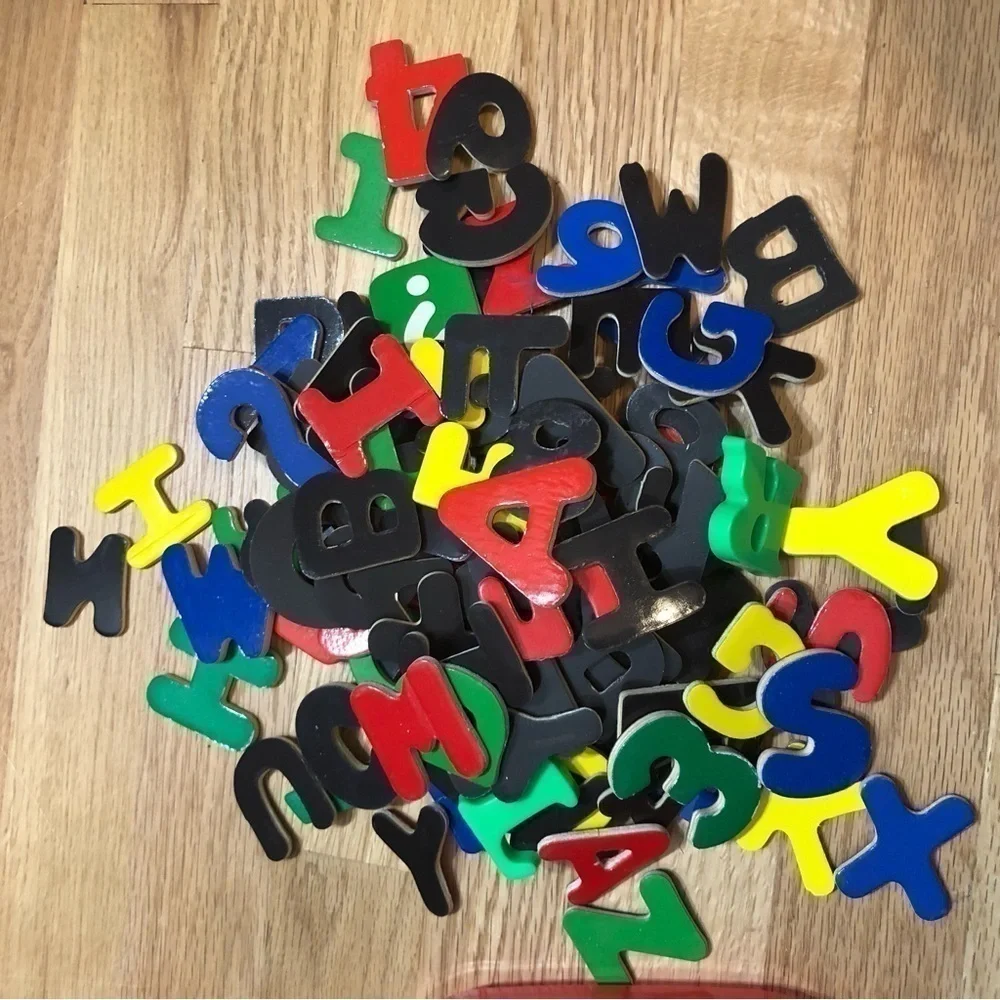 Magnetic Letters Numbers Math Addition Pieces Learning Toy Magnet Spelling